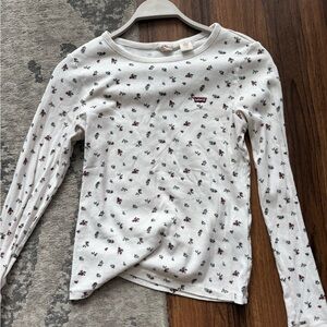 Levi's Kids White Long Sleeve with Floral Print